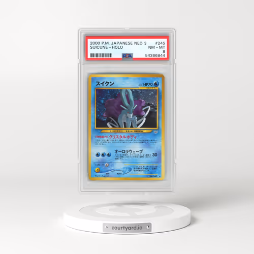2000 Pokémon Neo 3 #245 Suicune - Holo (PSA 8 NM-MT)