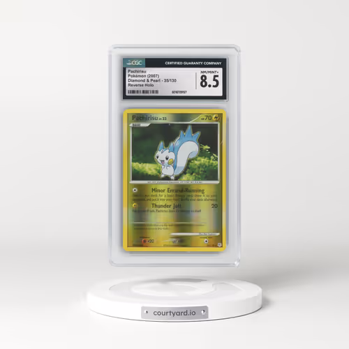 2007 Diamond & Pearl #35/130 Pachirisu - Reverse Holo (CGC 8.5 NM-MT+)