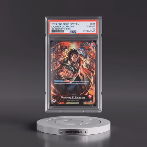 2024 One Piece OP07-500 Years in the Future #001 Monkey D. Dragon - Alternate Art (PSA 10 GEM MINT)