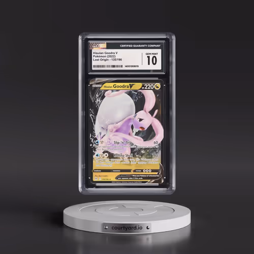 2022 Lost Origin #135/196 Hisuian Goodra V - Holo (CGC 10 GEM MINT)
