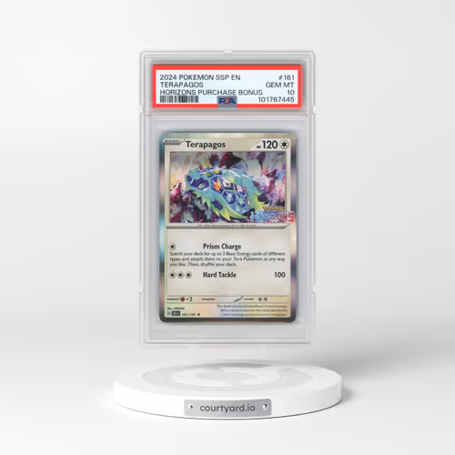 2024 Pokémon Ssp EN-Surging Sparks #161 Terapagos - Pokemon Horizons Purchase Bonus (PSA 10 GEM MINT)
