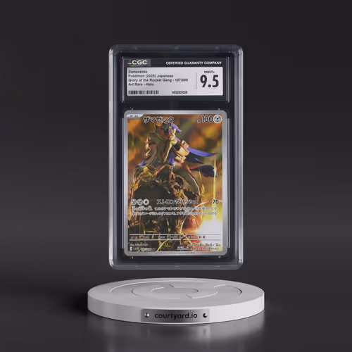 2025 Glory of the Rocket Gang - sv10 #107/098 Zamazenta - Art Rare Holo (CGC 9.5 MINT+)