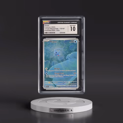 2024 Twilight Masquerade - TWM EN #175/167 Phione - Illustration Rare Holo (CGC 10 GEM MINT)