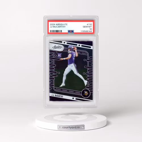 2024 Panini Absolute #110 JJ McCarthy (PSA 10 GEM MINT)