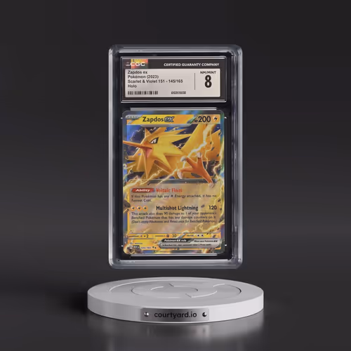 2023 Scarlet & Violet 151 - MEW EN #145/165 Zapdos ex - Holo (CGC 8 NM-MT)