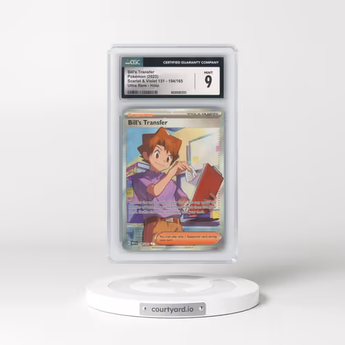 2023 Scarlet & Violet 151 - MEW EN #194/165 Bill's Transfer - Ultra Rare (CGC 9 MINT)