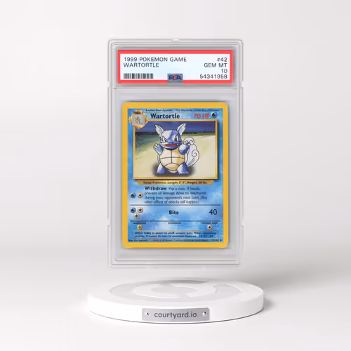 1999 Pokémon Game #42 Wartortle (PSA 10 GEM MINT)
