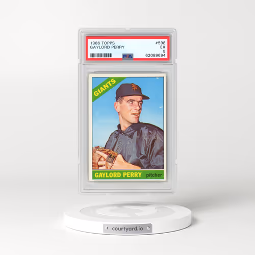 1966 Topps #598 Gaylord Perry (PSA 5 EX)