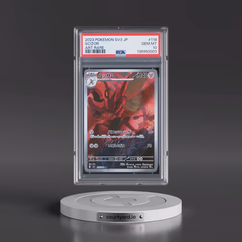 2023 Pokémon SV3-Ruler of the Black Flame #116 Scizor - Art Rare (PSA 10 GEM MINT)