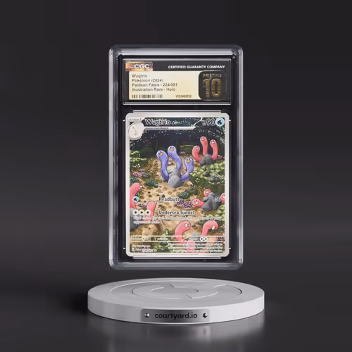 2024 Pokémon Paf EN-Paldean Fates #224 Wugtrio - Illustration Rare (CGC 10 PRISTINE)