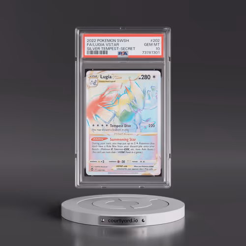 2022 Pokémon Sword & Shield Silver Tempest #202 Lugia Vstar - Full Art Secret (PSA 10 GEM MINT)