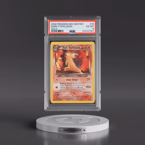 2002 Pokémon Neo Destiny #10 Dark Typhlosion - Holo (PSA 6 EX-MT)