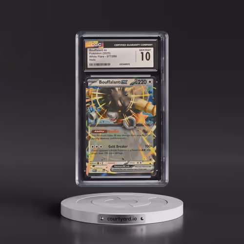 2025 Pokémon Wht EN-White Flare #077 Bouffalant EX - Holo (CGC 10 GEM MINT)