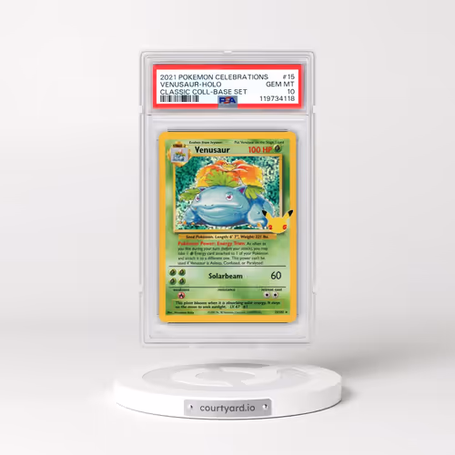 2021 Pokémon Celebrations Classic Collection #15 Venusaur - Holo (PSA 10 GEM MINT)