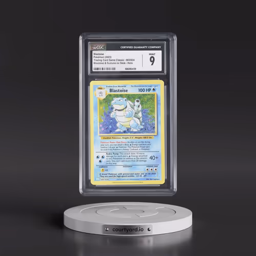 2023 Pokémon Clb-Trading Card Game Classic Blastoise & Suicune EX Deck #003 Blastoise (CGC 9 MINT)