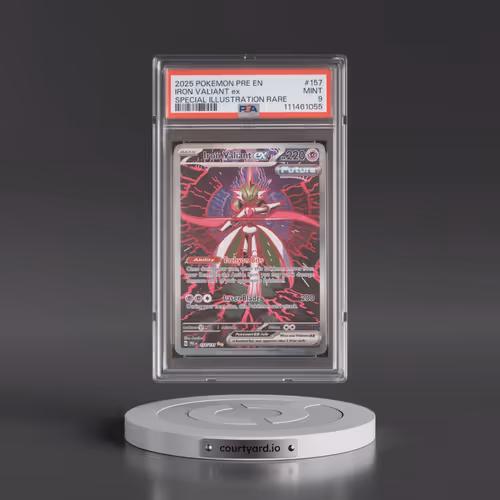 2025 Pokémon Pre EN-Prismatic Evolutions #157 Iron Valiant EX - Holo Special Illustration Rare (PSA