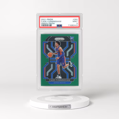 2021 Panini Prizm #282 Cade Cunningham - Green Prizm (PSA 9 MINT)