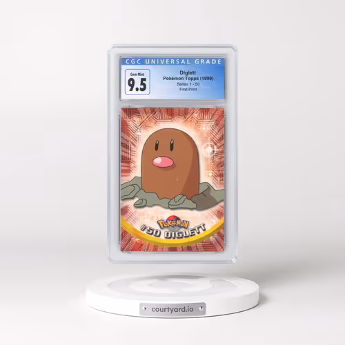 1999 Series 1 (Oval Nintendo Seal) #50 Diglett - First Print (Blue Topps Logo) (CGC 10 GEM MINT)