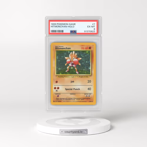 1999 Base Set #7 Hitmonchan - Holo (PSA 6 EX-MT)