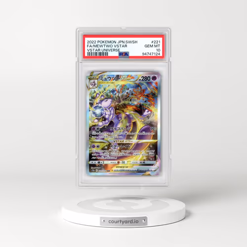 2022 Pokémon Sword & Shield Vstar Universe #221 Mewtwo Vstar - Full Art (PSA 10 GEM MINT)