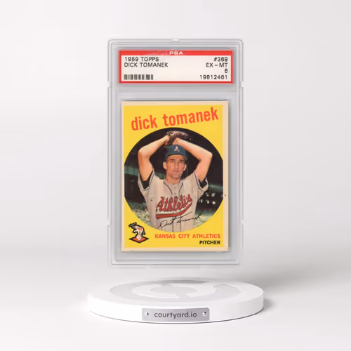 1959 Topps #369 Dick Tomanek (PSA 6 EX-MT)