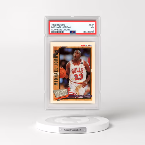 1992 Hoops Supreme Court #SC1 Michael Jordan (PSA 7 NM)