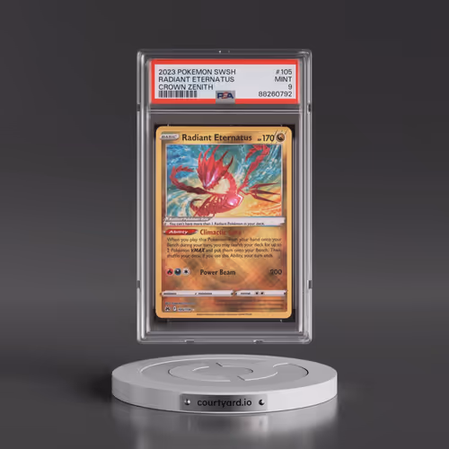 2023 Pokémon Sword and Shield Crown Zenith #105 Radiant Eternatus - Holo (PSA 9 MINT)