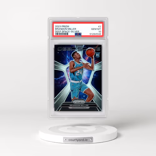 2023 Panini Prizm Deep Space #2 Brandon Miller - Silver Prizm (PSA 10 GEM MINT)