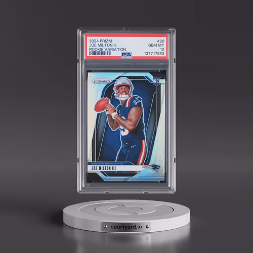 2024 Panini Prizm Rookie Variation #20 Joe Milton III (PSA 10 GEM MINT)