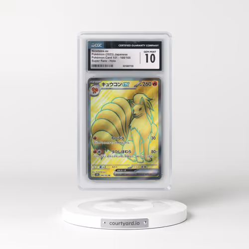2023 Pokémon Card 151 #188/165 Ninetales ex - Super Rare (CGC 10 GEM MINT)