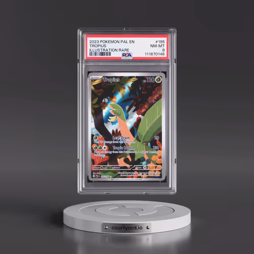 2023 Pokémon Pal EN-Paldea Evolved #195 Tropius - Illustration Rare (PSA 8 NM-MT)