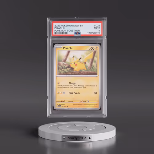 2023 Pokémon Mew EN-151 #025 Pikachu - Pokemon Together (PSA 9 MINT)