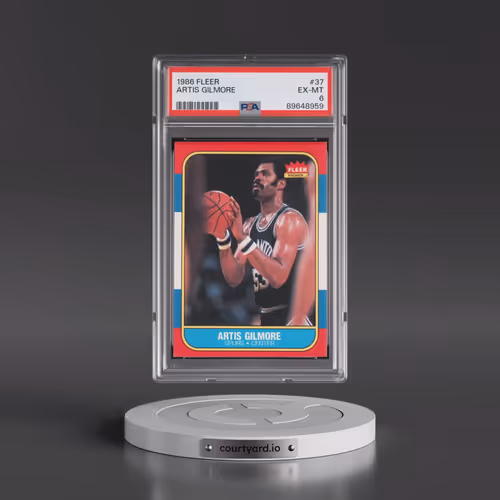 1986 Fleer #37 Artis Gilmore (PSA 6 EX-MT)