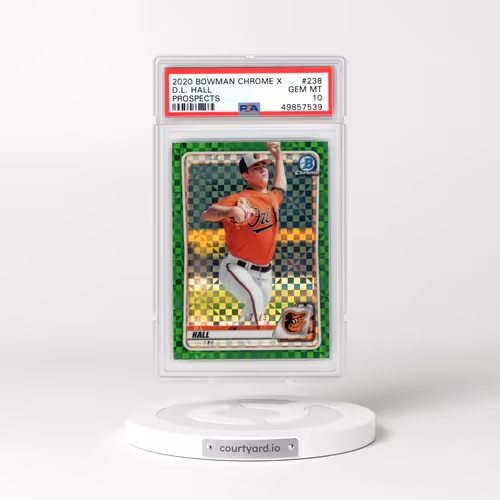 2020 Bowman Chrome X Prospects #238 D.L. Hall (PSA 10 GEM MINT)