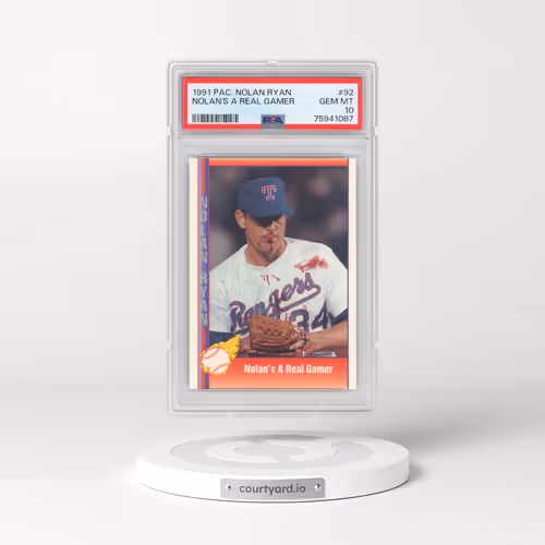 1991 Pacific Nolan Ryan #92 Nolan's A Real Gamer (PSA 10 GEM MINT)