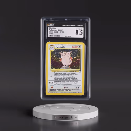 2000 Base Set 2 #5/130 Clefable - Holo (CGC 8.5 NM-MT+)