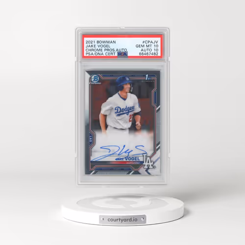 2021 Bowman Chrome Prospect Autographs #CPAJV Jake Vogel (PSA 10 GEM MINT)