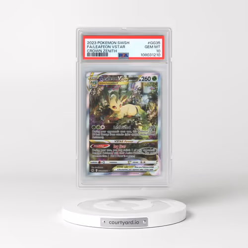 2023 Pokémon Sword and Shield Crown Zenith #GG35 Leafeon Vstar - Full Art (PSA 10 GEM MINT)