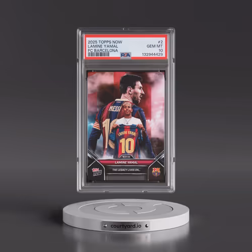 2025-2026 Topps Now FC Barcelona #2 Lamine Yamal (PSA 10 GEM MINT)