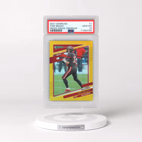 2021 Panini Donruss #1 Tom Brady - Press Proof Premium (PSA 10 GEM MINT)