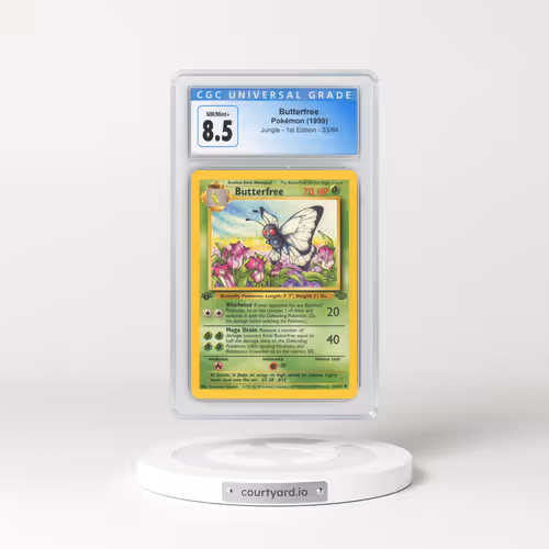 1999 Jungle #33 Butterfree - 1st Edition (CGC 8.5 NM-MT+)