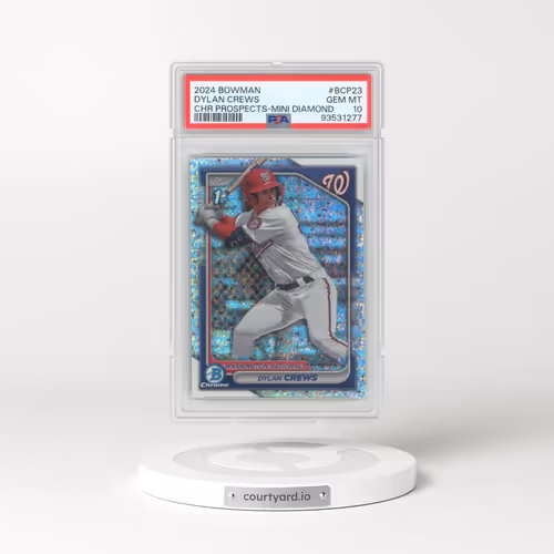 2024 Bowman Chrome Prospects #BCP23 Dylan Crews - Mini Diamond Refractor (PSA 10 GEM MINT)
