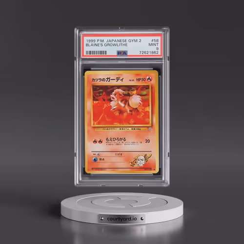 1999 Pokémon Gym 2 #58 Blaine's Growlithe (PSA 9 MINT)