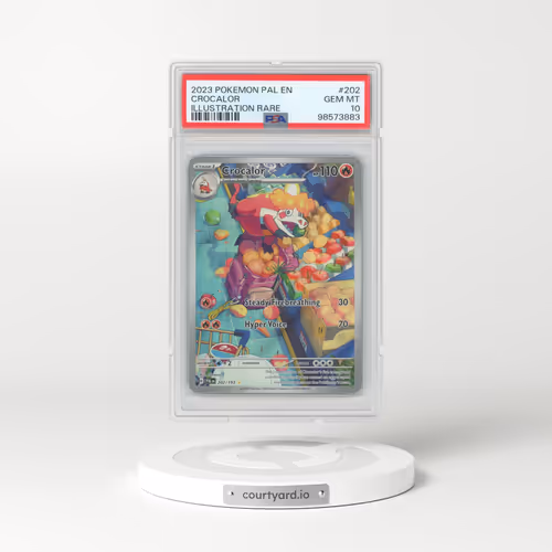 2023 Pokémon Pal EN-Paldea Evolved #202 Crocalor - Illustration Rare (PSA 10 GEM MINT)