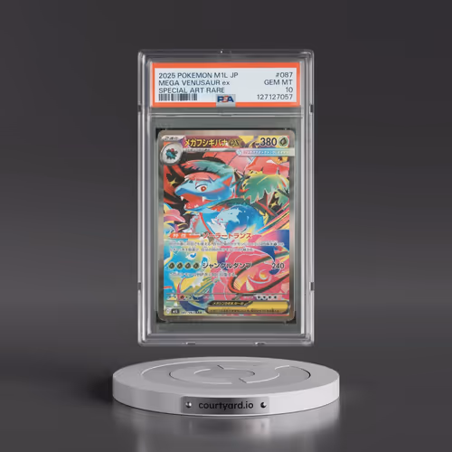 2025 Pokémon M1l-Mega Brave #087 Mega Venusaur EX - Holo Special Art Rare (PSA 10 GEM MINT)