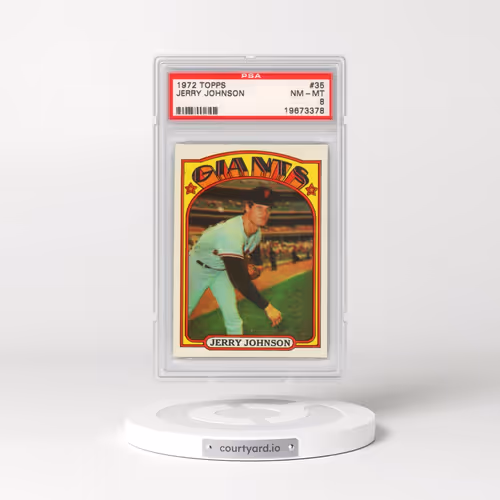 1972 Topps #35 Jerry Johnson (PSA 8 NM-MT)