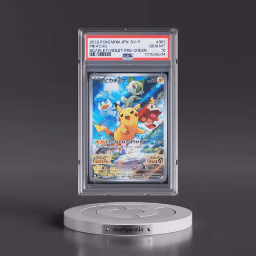 2022 Pokémon SV Promo #001 Pikachu - Scarlet & Violet Pre-Order (PSA 10 GEM MINT)
