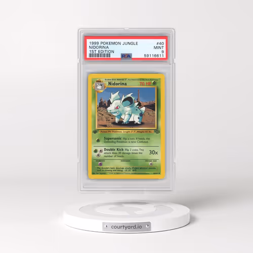 1999 Pokémon Jungle #40 Nidorina - 1st Edition (PSA 9 MINT)