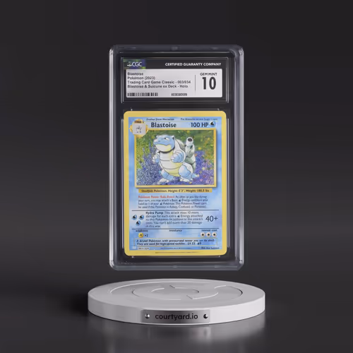 2023 Pokémon Clb-Trading Card Game Classic Blastoise & Suicune EX Deck #003 Blastoise (CGC 10 GEM MI