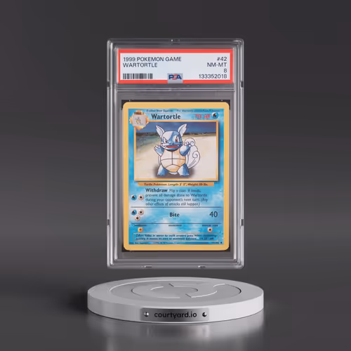 1999 Pokémon Game #42 Wartortle (PSA 8 NM-MT)